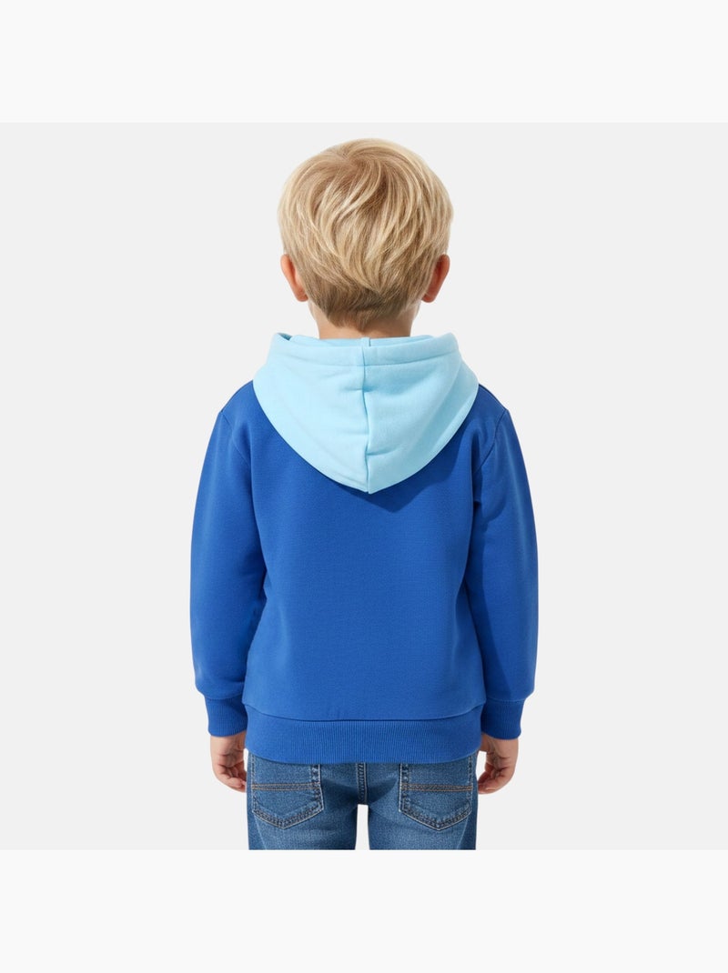Paw patrol - camisola com capuz estampada, bolso tipo canguru Azul - Kiabi