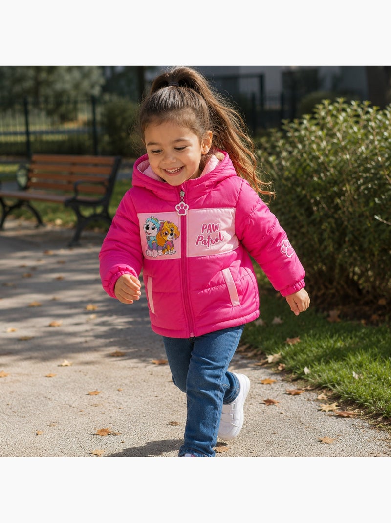 Paw Patrol - Casaco acolchoado menina estampado Rosa - Kiabi