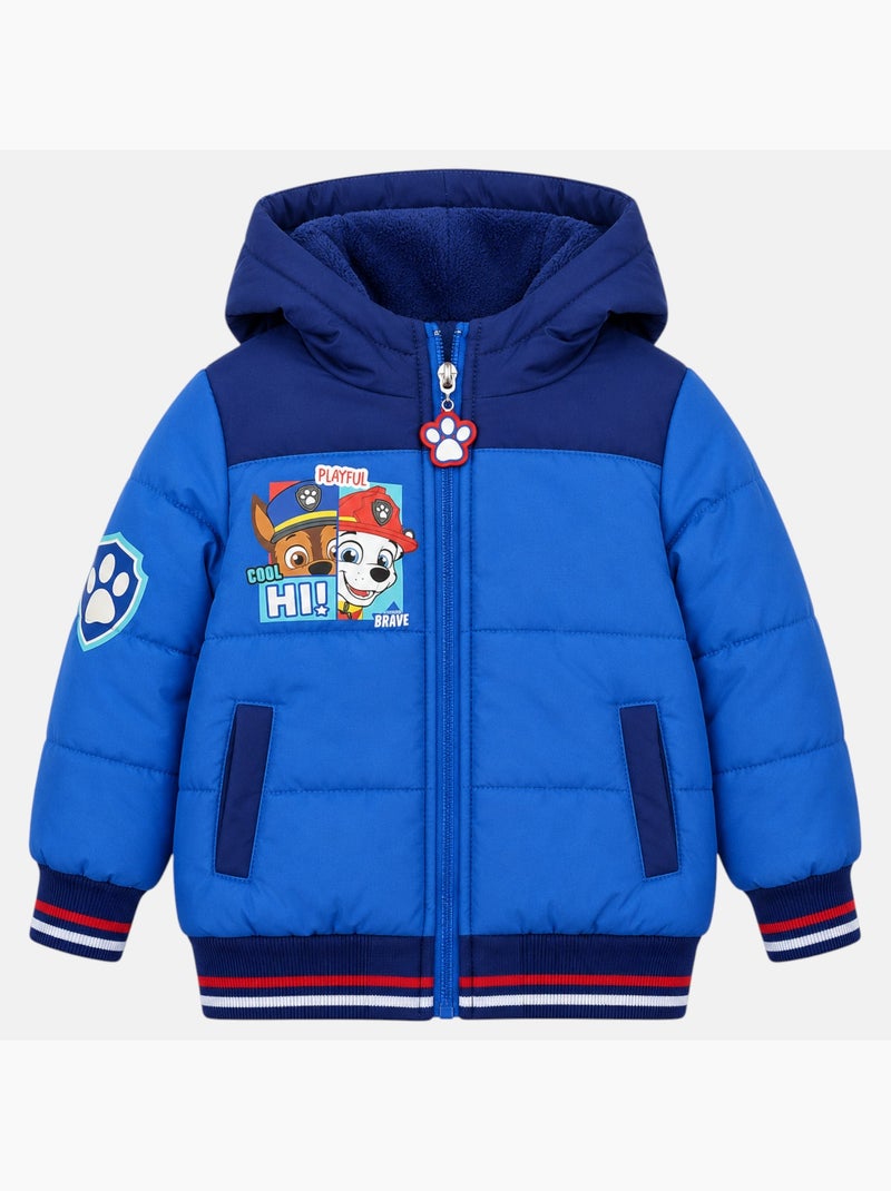 Paw Patrol - Casaco acolchoado menino estampado Azul - Kiabi