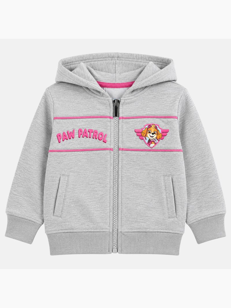 Paw Patrol - Casaco com capuz menina estampado Cinza - Kiabi