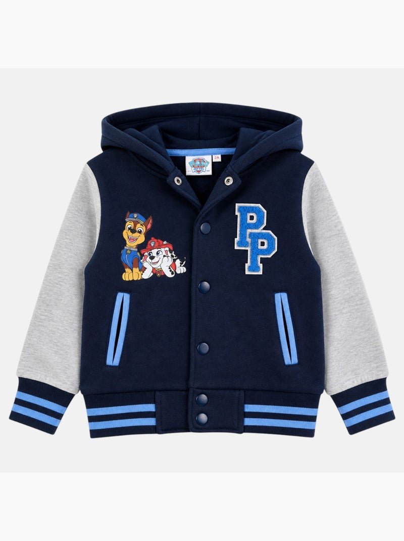 Paw Patrol - Casaco com capuz menino estampado Azul-marinho - Kiabi
