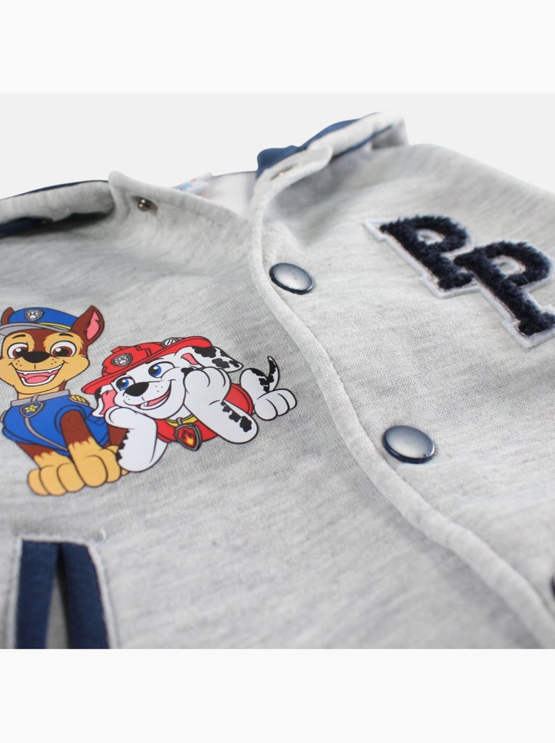 Paw Patrol - Casaco com capuz menino estampado Cinza - Kiabi