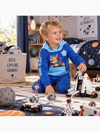 Paw patrol - conjunto composto por casaco com fecho de correr e gola alta e calças de treino
