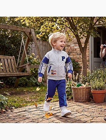 Paw patrol - conjunto composto por casaco com fecho de correr e gola alta e calças de treino