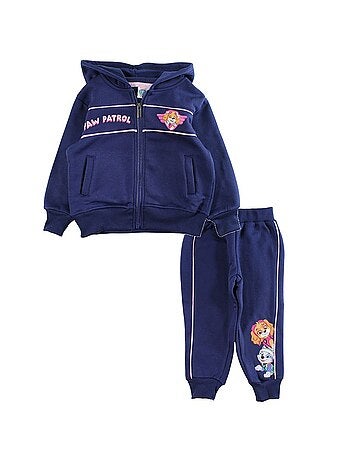 Paw Patrol - Conjunto fato de treino menina casaco com capuz e calças estampado