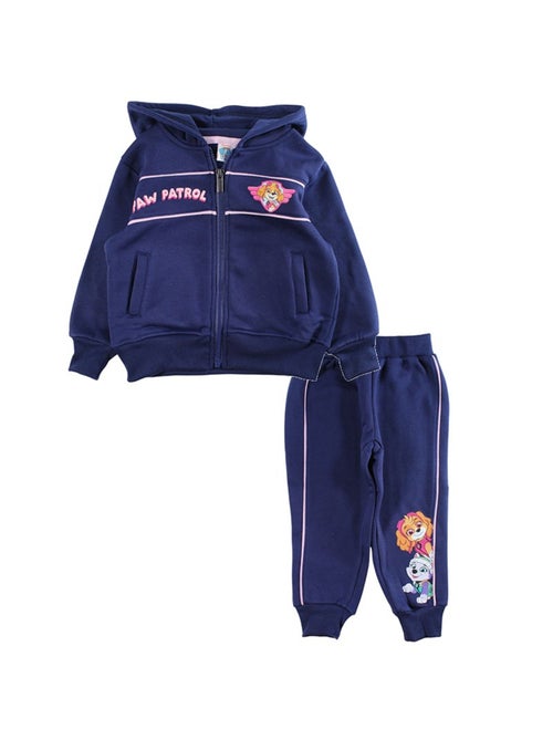 Paw Patrol - Conjunto fato de treino menina casaco com capuz e calças estampado - Kiabi