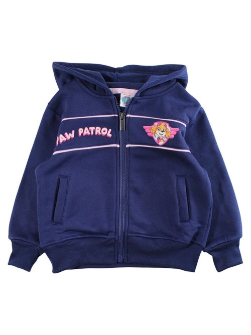 Paw Patrol - Conjunto fato de treino menina casaco com capuz e calças estampado - Kiabi