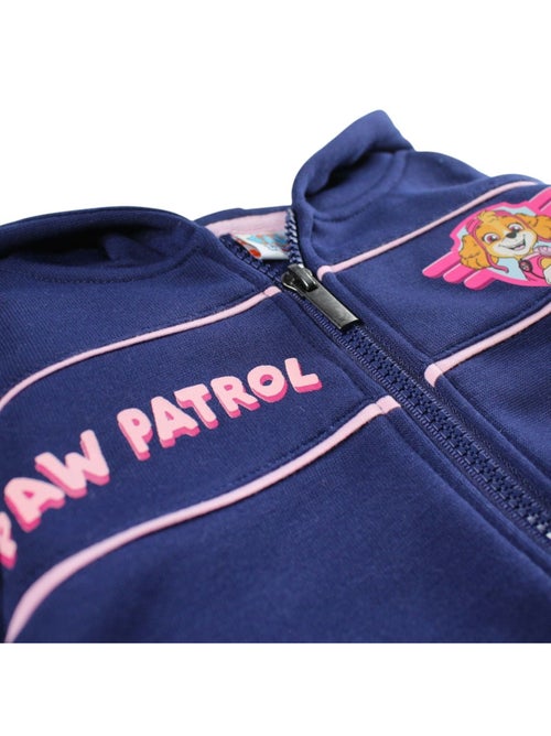 Paw Patrol - Conjunto fato de treino menina casaco com capuz e calças estampado - Kiabi