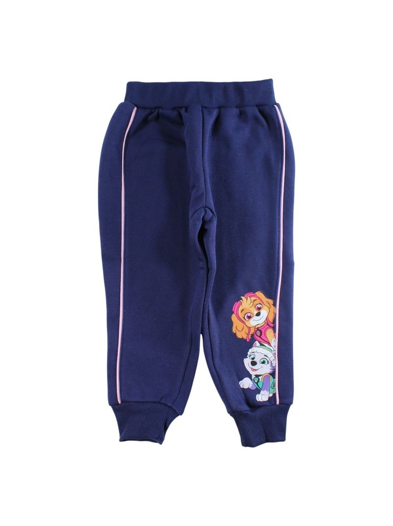 Paw Patrol - Conjunto fato de treino menina casaco com capuz e calças estampado Azul-marinho - Kiabi