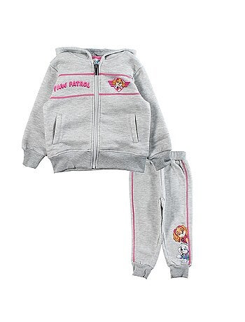 Paw Patrol - Conjunto fato de treino menina casaco com capuz e calças estampado