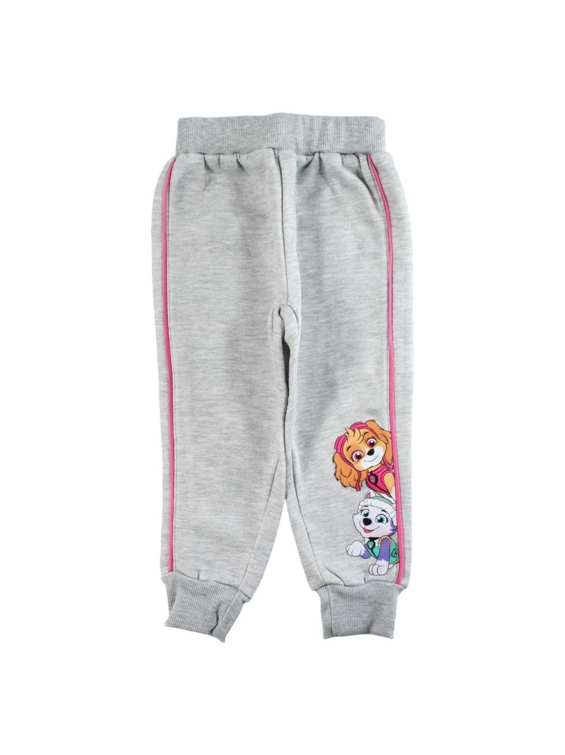 Paw Patrol - Conjunto fato de treino menina casaco com capuz e calças estampado Cinza - Kiabi