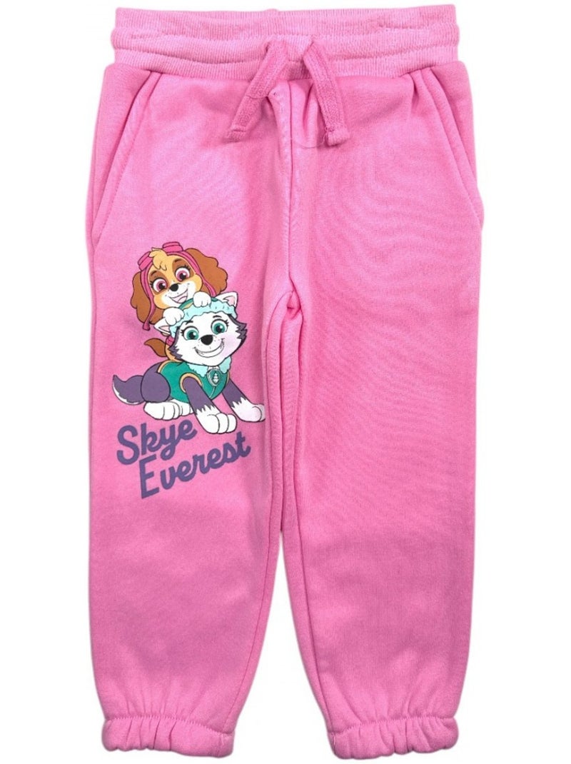 Paw Patrol - Conjunto fato de treino menina casaco e calças estampado Rosa - Kiabi