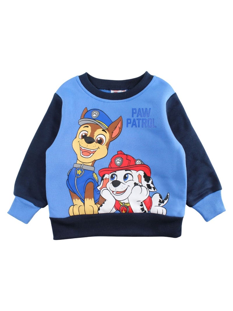 Paw Patrol - Conjunto fato de treino menino sweat e calças estampado Azul-marinho - Kiabi
