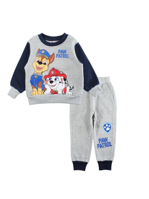 Paw Patrol - Conjunto fato de treino menino sweat e calças estampado - Kiabi Paw Patrol - Conjunto fato de treino menino sweat e calças estampado - Kiabi