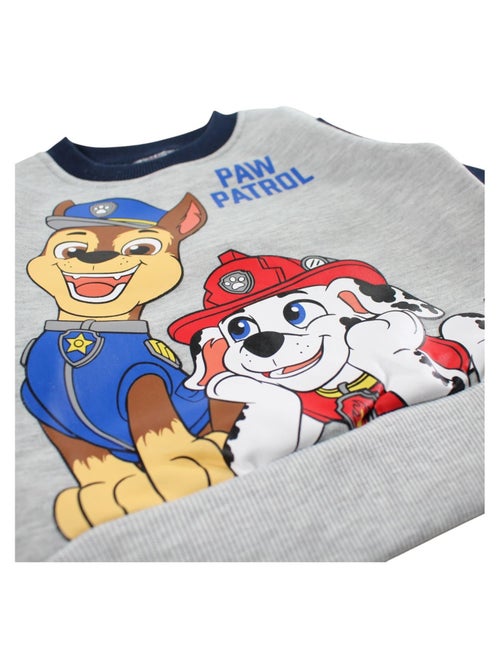 Paw Patrol - Conjunto fato de treino menino sweat e calças estampado - Kiabi Paw Patrol - Conjunto fato de treino menino sweat e calças estampado - Kiabi