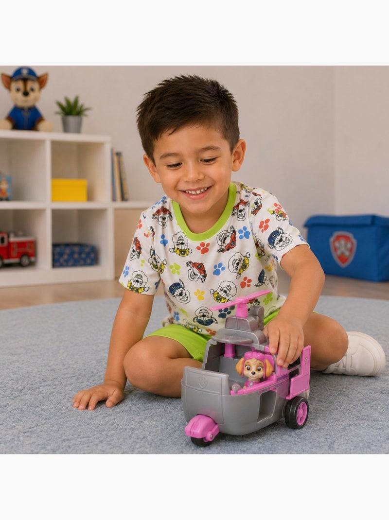 Paw Patrol - Conjunto t-shirt e calção criança estampado Verde - Kiabi