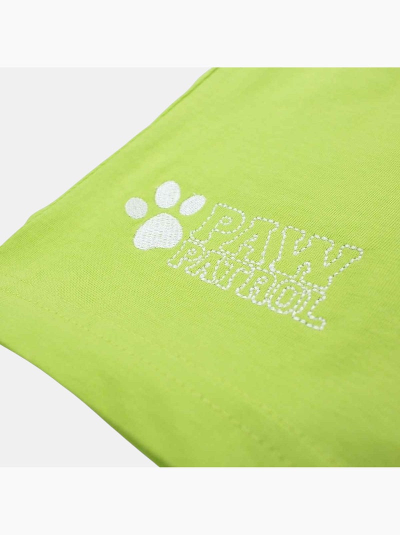Paw Patrol - Conjunto t-shirt e calção criança estampado Verde - Kiabi