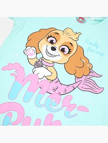 Paw Patrol - Conjunto t-shirt e calção menina estampado