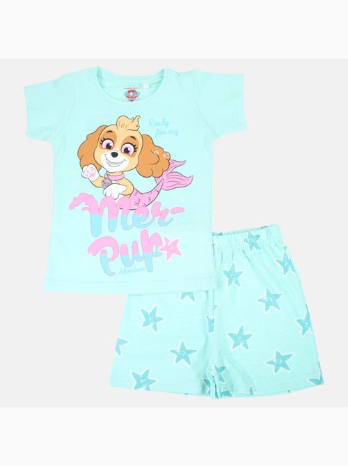 Paw Patrol - Conjunto t-shirt e calção menina estampado - Kiabi Paw Patrol - Conjunto t-shirt e calção menina estampado - Kiabi
