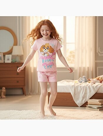 Paw Patrol - Conjunto t-shirt e calção menina estampado