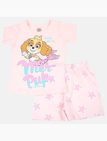 Paw Patrol - Conjunto t-shirt e calção menina estampado
