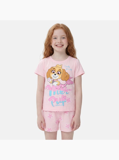 Paw Patrol - Conjunto t-shirt e calção menina estampado - Kiabi Paw Patrol - Conjunto t-shirt e calção menina estampado - Kiabi