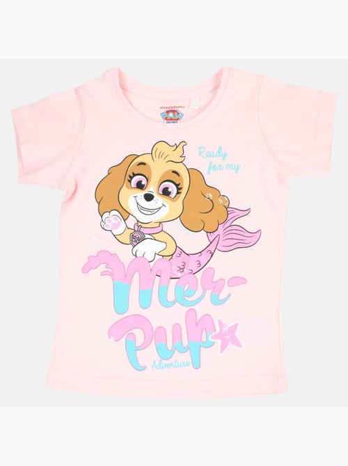 Paw Patrol - Conjunto t-shirt e calção menina estampado - Kiabi Paw Patrol - Conjunto t-shirt e calção menina estampado - Kiabi