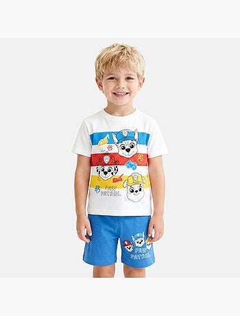 Paw Patrol - Conjunto t-shirt e calção menino estampado