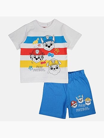 Paw Patrol - Conjunto t-shirt e calção menino estampado