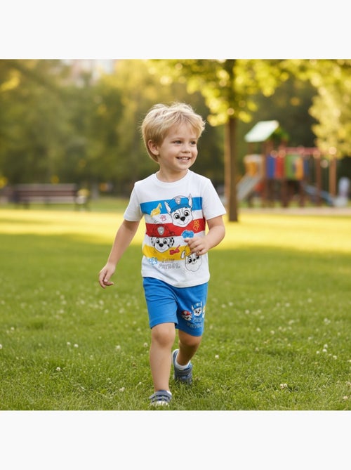 Paw Patrol - Conjunto t-shirt e calção menino estampado - Kiabi