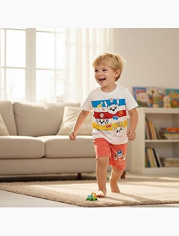 Paw Patrol - Conjunto t-shirt e calção menino estampado