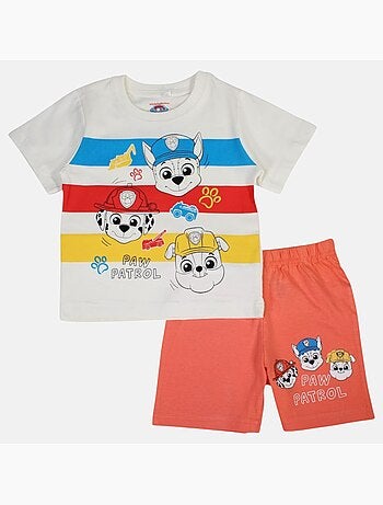Paw Patrol - Conjunto t-shirt e calção menino estampado