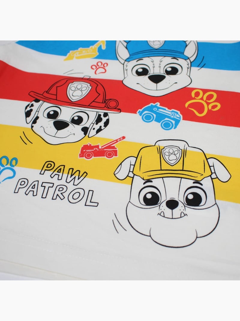 Paw Patrol - Conjunto t-shirt e calção menino estampado Laranja - Kiabi