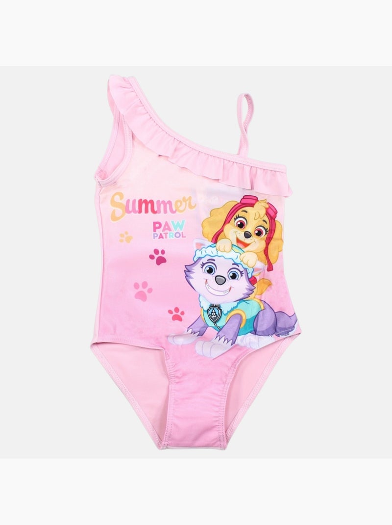 Paw Patrol - Fato de banho criança inteiro estampado Rosa-claro - Kiabi