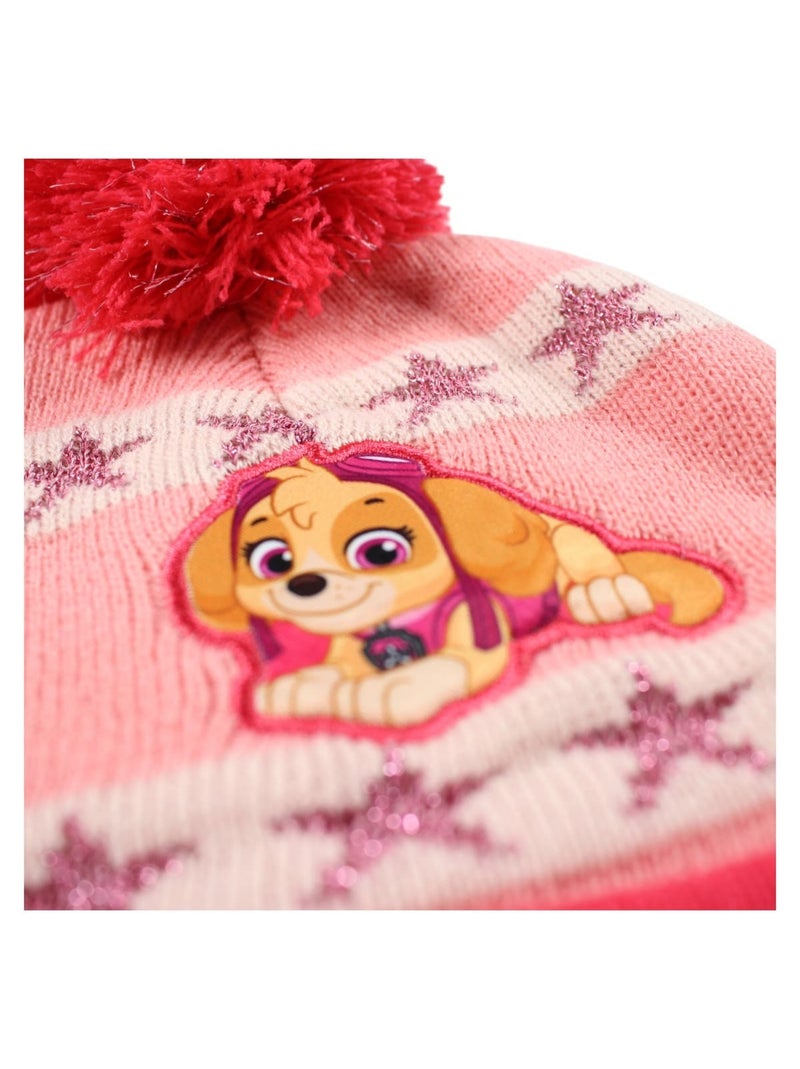Paw Patrol - Gorro menina com pompom estampado Rosa - Kiabi