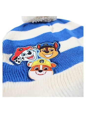 Paw Patrol - Gorro menino com pompom estampado