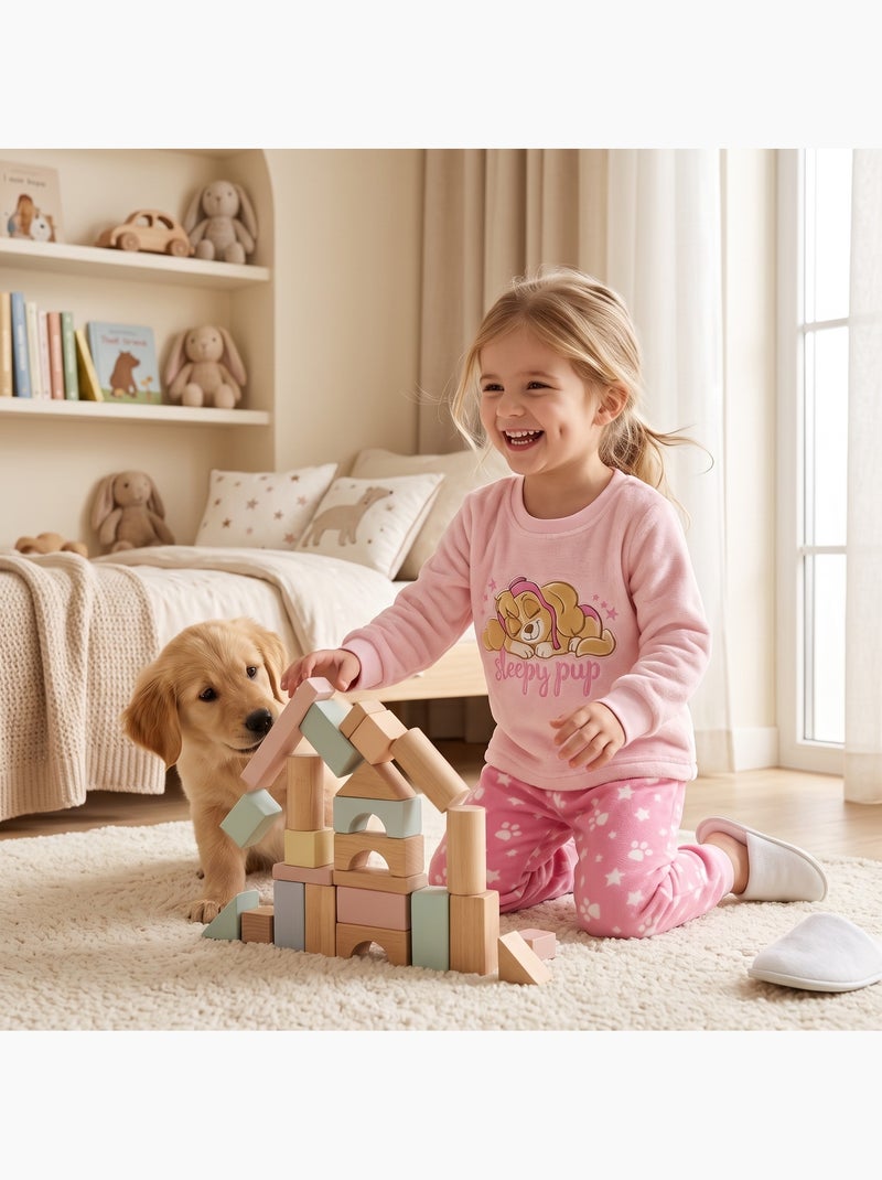 Paw patrol - pijama para menina patrulha pata Rosa - Kiabi