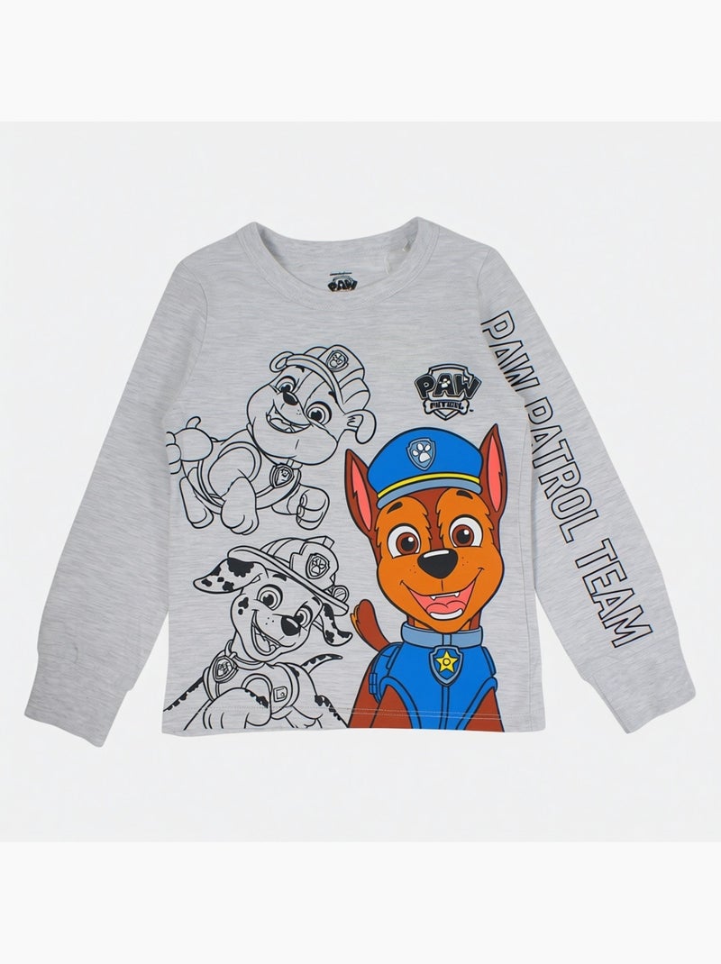 Paw patrol - pijama para menino patrulha pata Branco - Kiabi