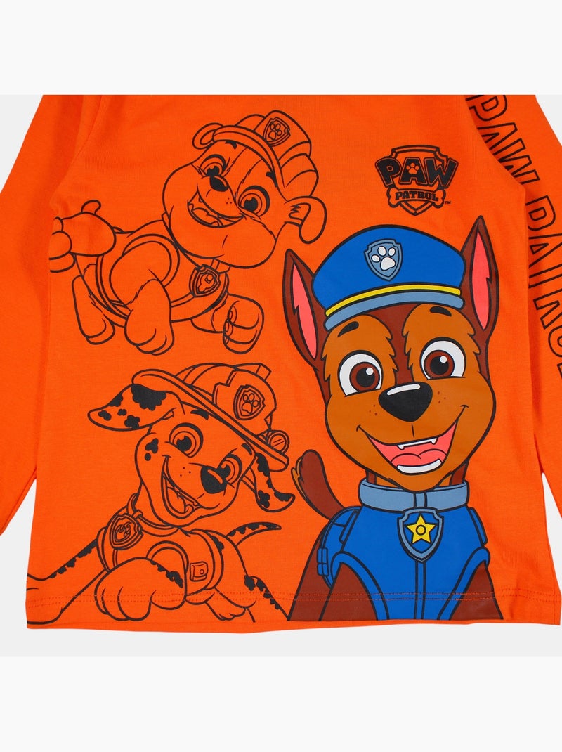 Paw patrol - pijama para menino patrulha pata Laranja - Kiabi