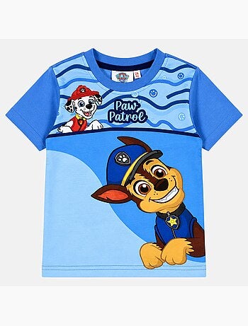 Paw Patrol - T-shirt manga curta criança estampada