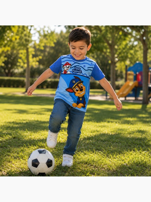 Paw Patrol - T-shirt manga curta criança estampada - Kiabi Paw Patrol - T-shirt manga curta criança estampada - Kiabi