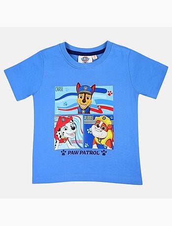 Paw Patrol - T-shirt manga curta criança estampada