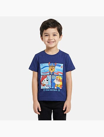 Paw Patrol - T-shirt manga curta criança estampada