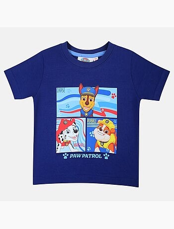 Paw Patrol - T-shirt manga curta criança estampada