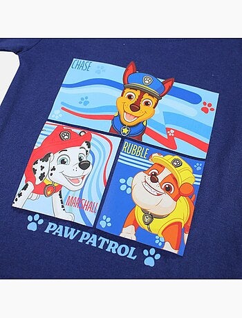 Paw Patrol - T-shirt manga curta criança estampada