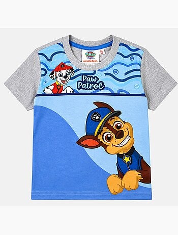 Paw Patrol - T-shirt manga curta criança estampada