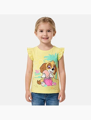 Paw Patrol - T-shirt manga curta menina estampada
