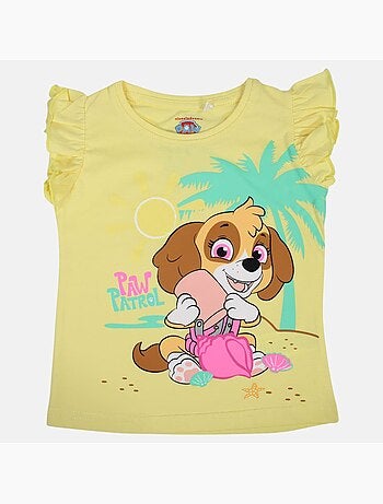 Paw Patrol - T-shirt manga curta menina estampada