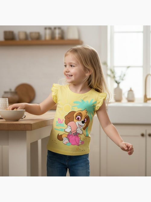 Paw Patrol - T-shirt manga curta menina estampada - Kiabi Paw Patrol - T-shirt manga curta menina estampada - Kiabi