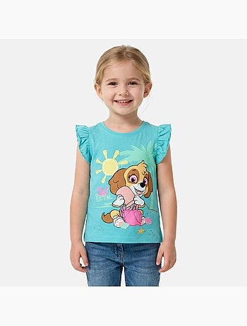 Paw Patrol - T-shirt manga curta menina estampada